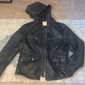 Free people leather jacket